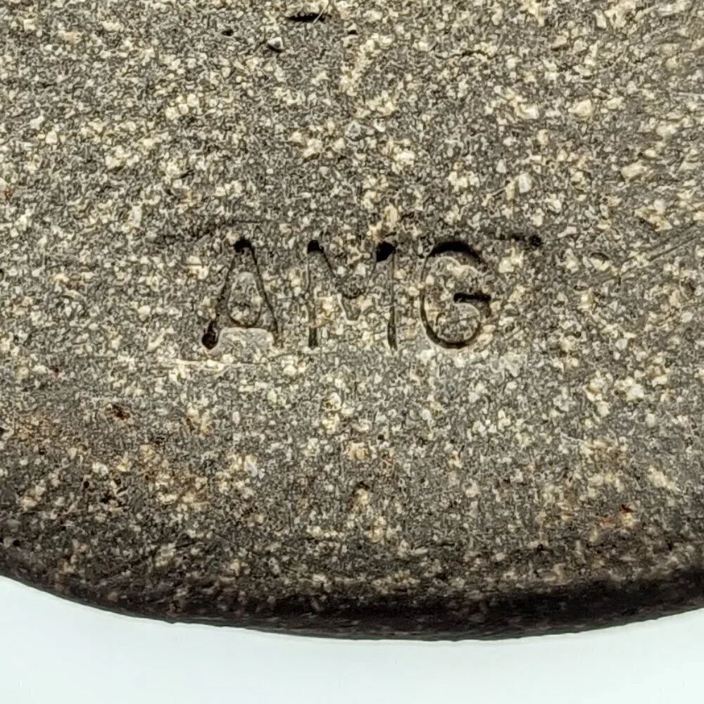 Handmade AMG Artisan Studio Pottery 3-Hole Covered Canister Vase